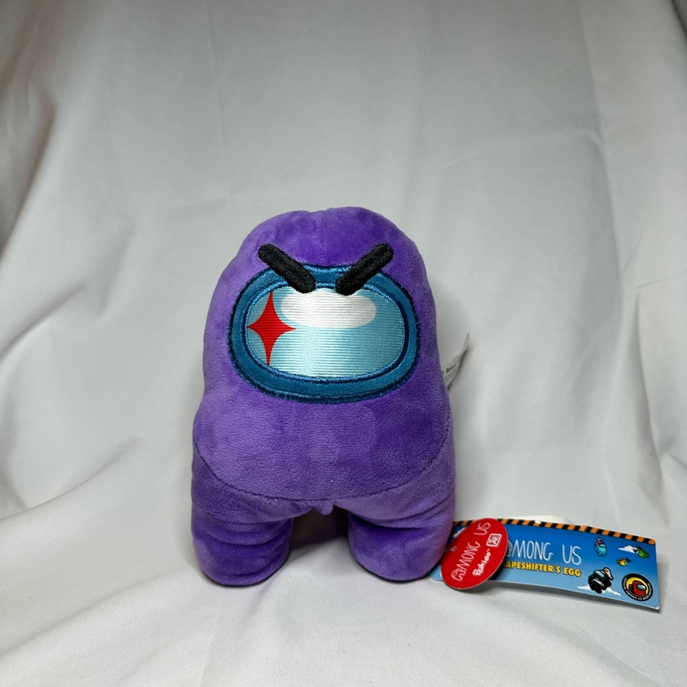 Rare Collectible MAXX Among Us 7" Reversible Plush Purple / Black - NWT